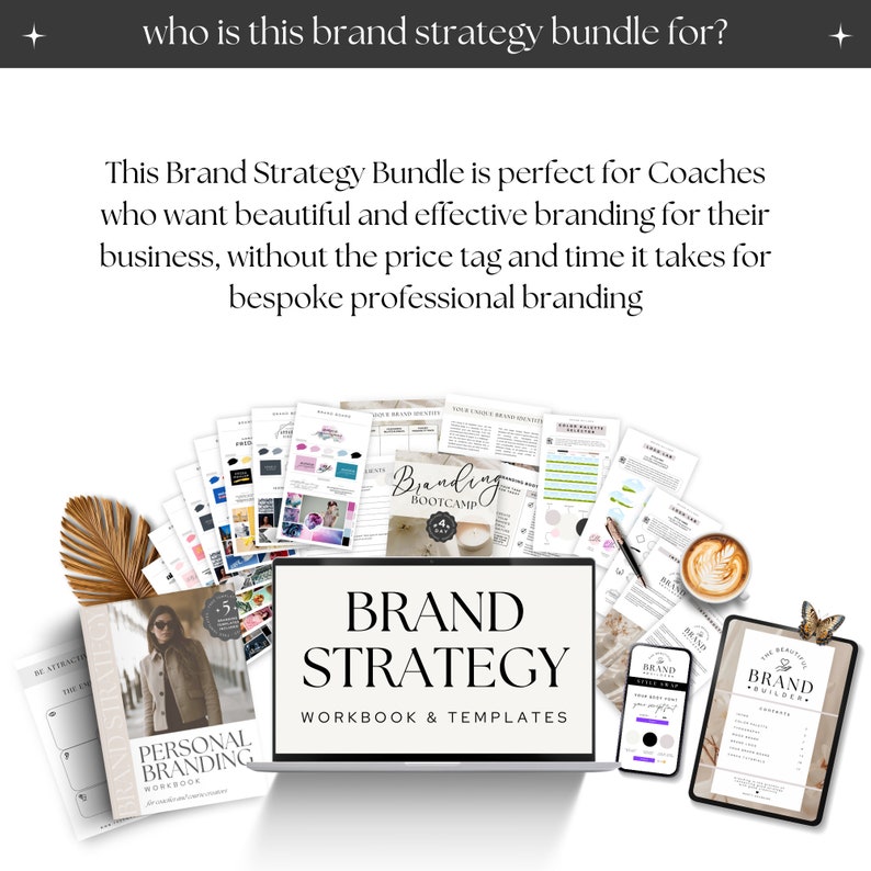 New Coach Branding DIY Visual Brand Bundle Strategy Workbook, Canva ...