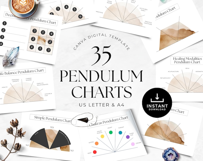 Dowsing Chart Pendulum Dowsing Chart - Etsy