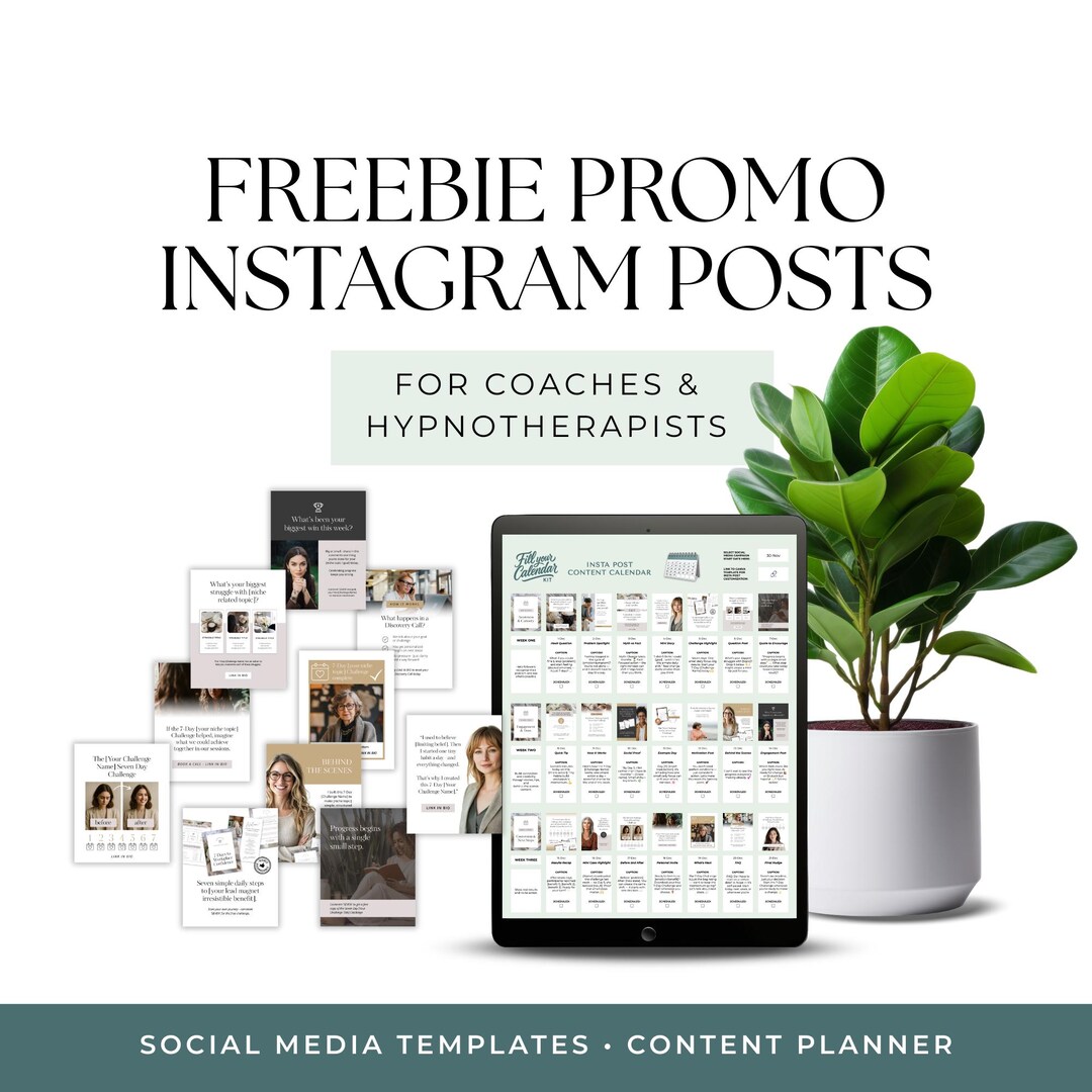 Social Media Templates for Coaches Instagram Marketing Kit Challenge ...