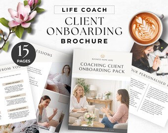 Coach Onboarding Canva Template Welcome Packet for New Clients Life Coaching Business US Letter size Digital Download
