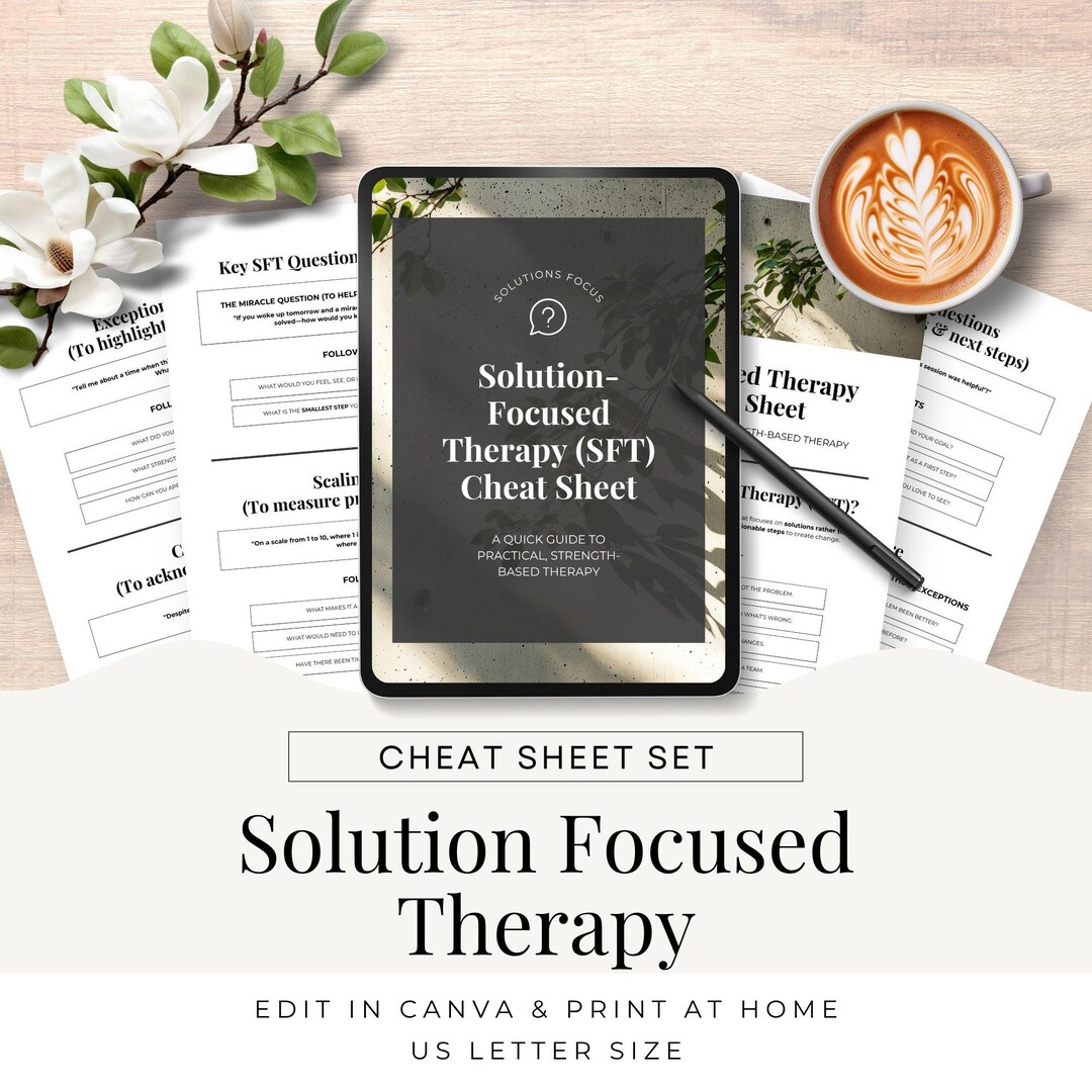 CBT Cheatsheet Cognitive Behavioural Therapy Coaching Handout, Client ...