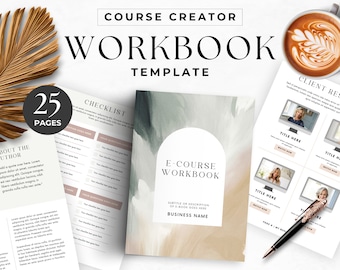Online Workbook Template for Coaches Editable Canva Template for e-Course Workbook Tangible Client Value Digital Instant Download