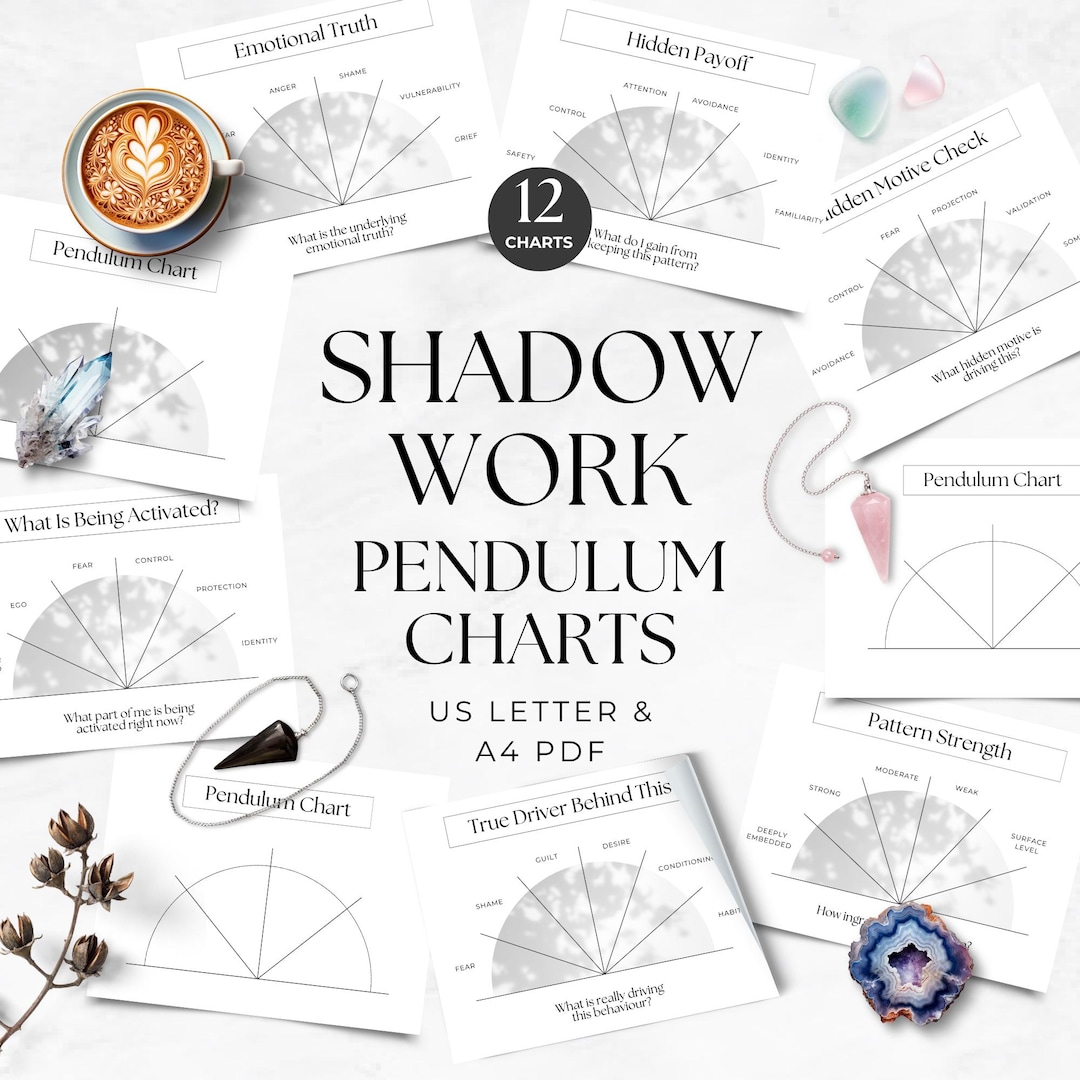 Pendulum Work Spiritually Guide.pdf Shadow Work Pendulum Charts for Subconscious Healing, Dowsing Board ...