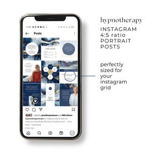 Hypnotherapy Insta Posts Canva Template, Hypnotherapist Instagram IG ...