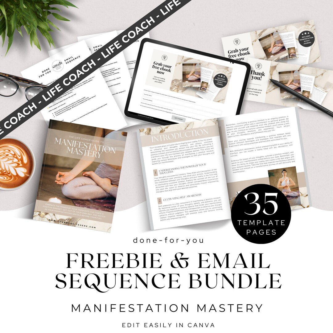 Manifestation Freebie for Life Coach Business, Lead Magnet Welcome ...
