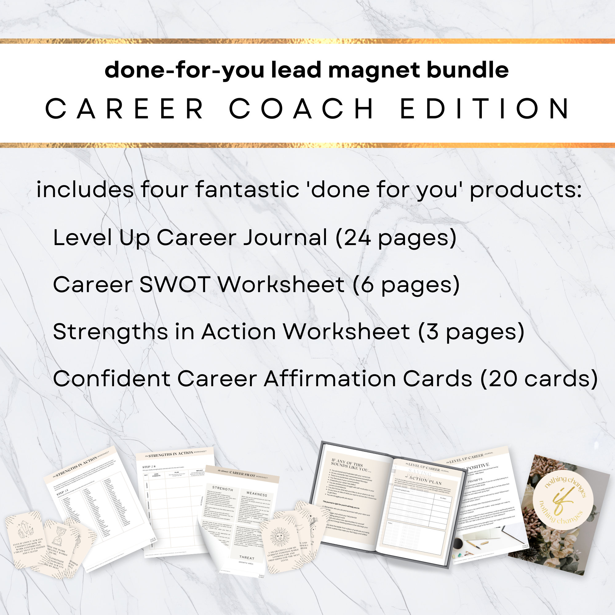 Career Coach Bundle Done for You Freebie Lead Magnet - Etsy