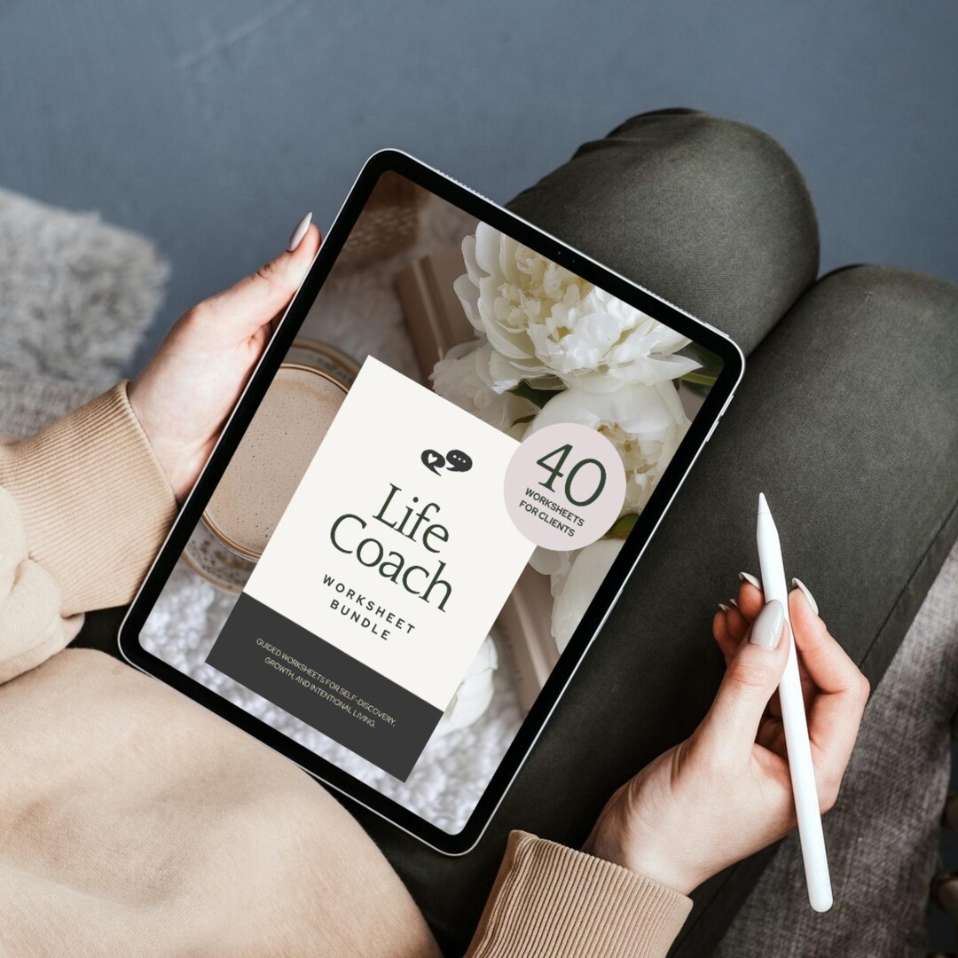 Life Coach Worksheet Bundle Editable Canva Templates for Client ...
