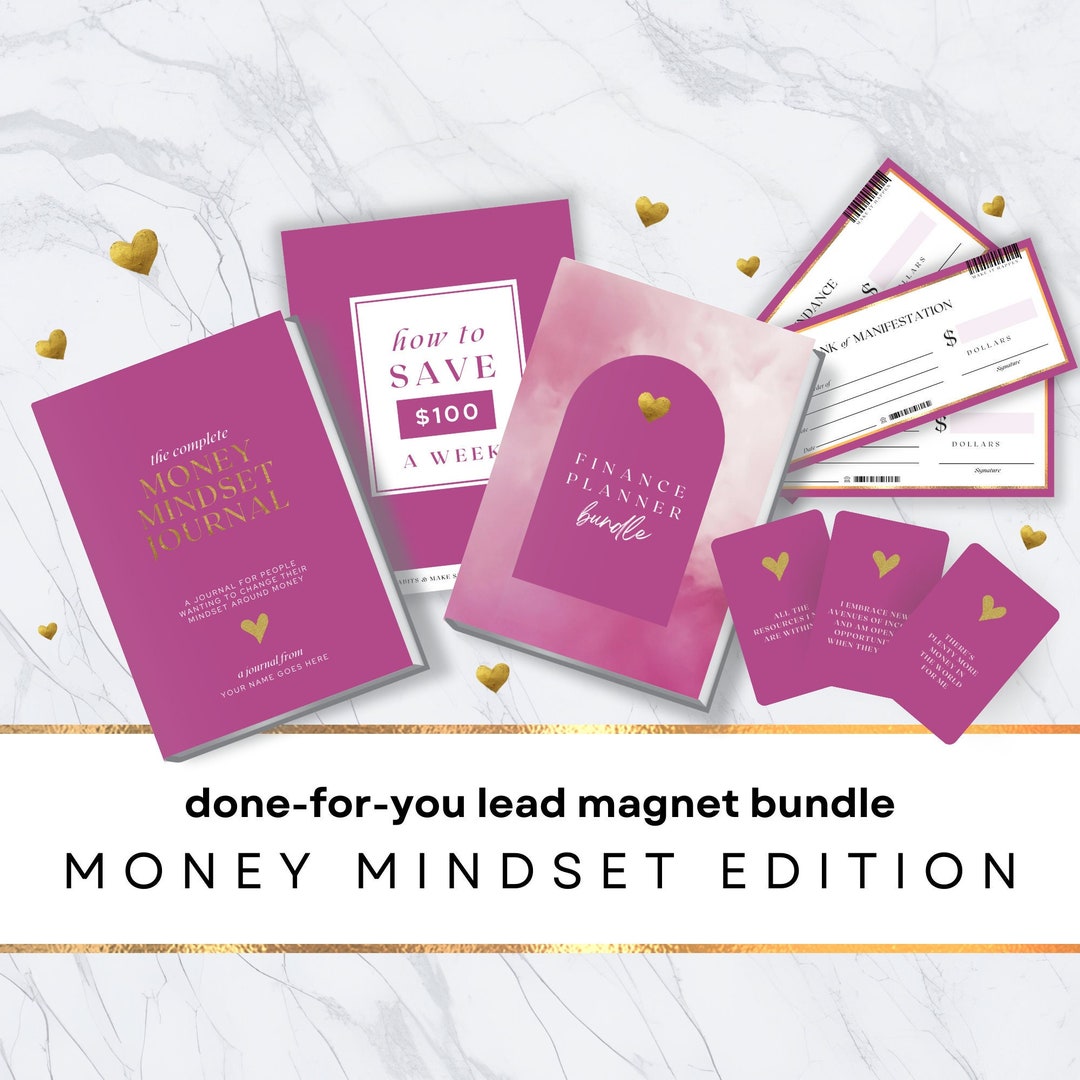 Money Mindset Bundle, Done for You Freebie, Lead Magnet, Playbook ...