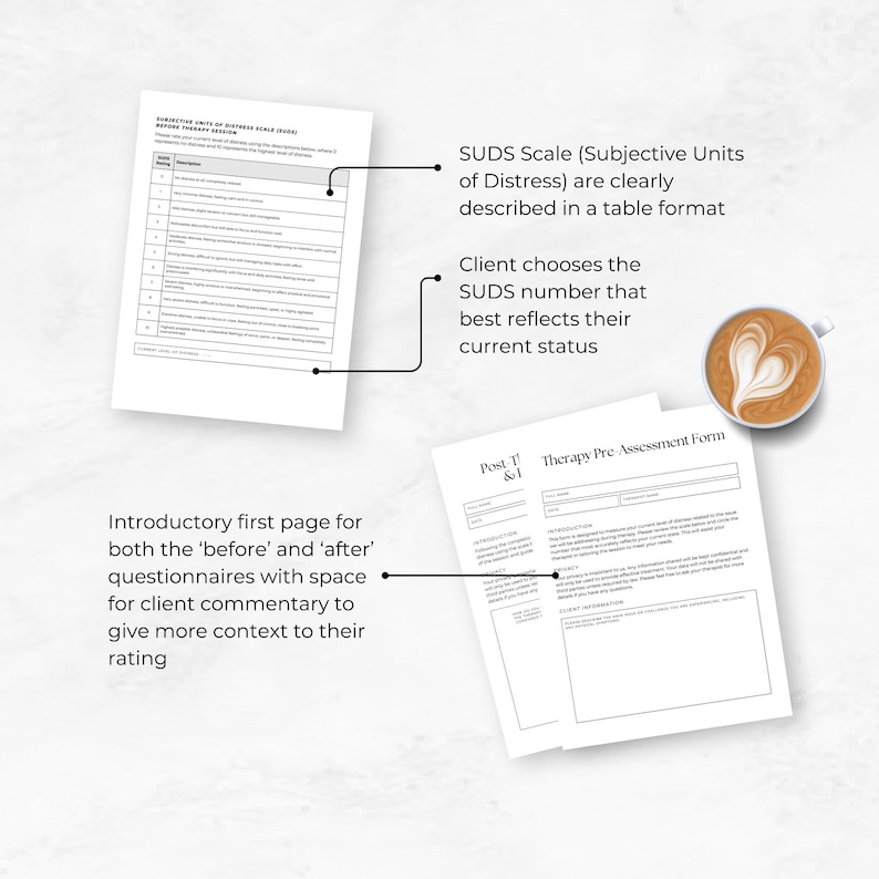 Suds Assessment.pdf Therapist SUDS Form Subjective Units of Distress Therapy Client Intake ...