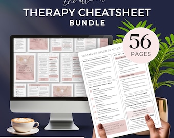 Therapy Cheatsheet Reference Pack Integrative Client-Safe Tools for Therapists Editable Canva Templates for Counsellors Trauma Aware