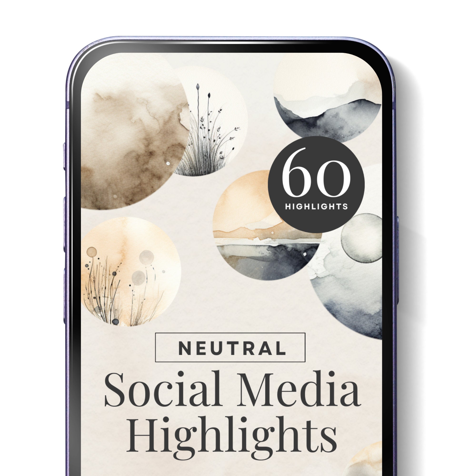 Insta Highlight Covers Neutral IG Icons Minimal Instagram - Etsy