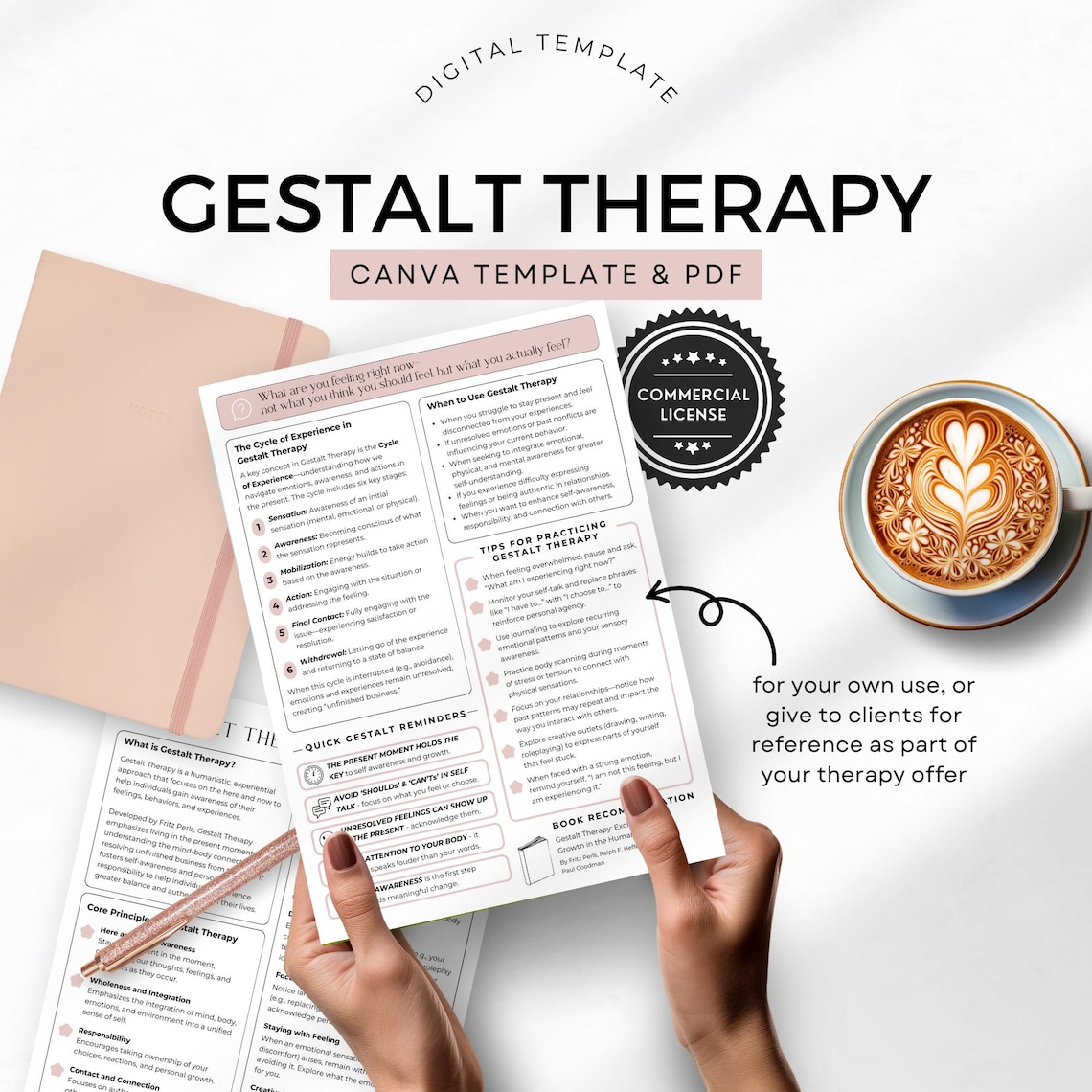 Gestalt Cheat Sheet Canva Template Client Handout Cheatsheet Gestalt ...