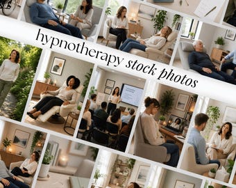 Hypnotherapist Content Images for Instagram and Printed Marketing, Commercial Hypnosis Photos, Hypnotherapy Branding Images Stock Collection