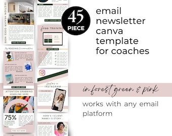 Canva-e-mailsjabloonbundel: Canva-sjabloon voor e-mail (Mailerlite, Mailchimp, Flodesk en andere) e-mailnieuwsbrief, e-mailmarketing | FR04