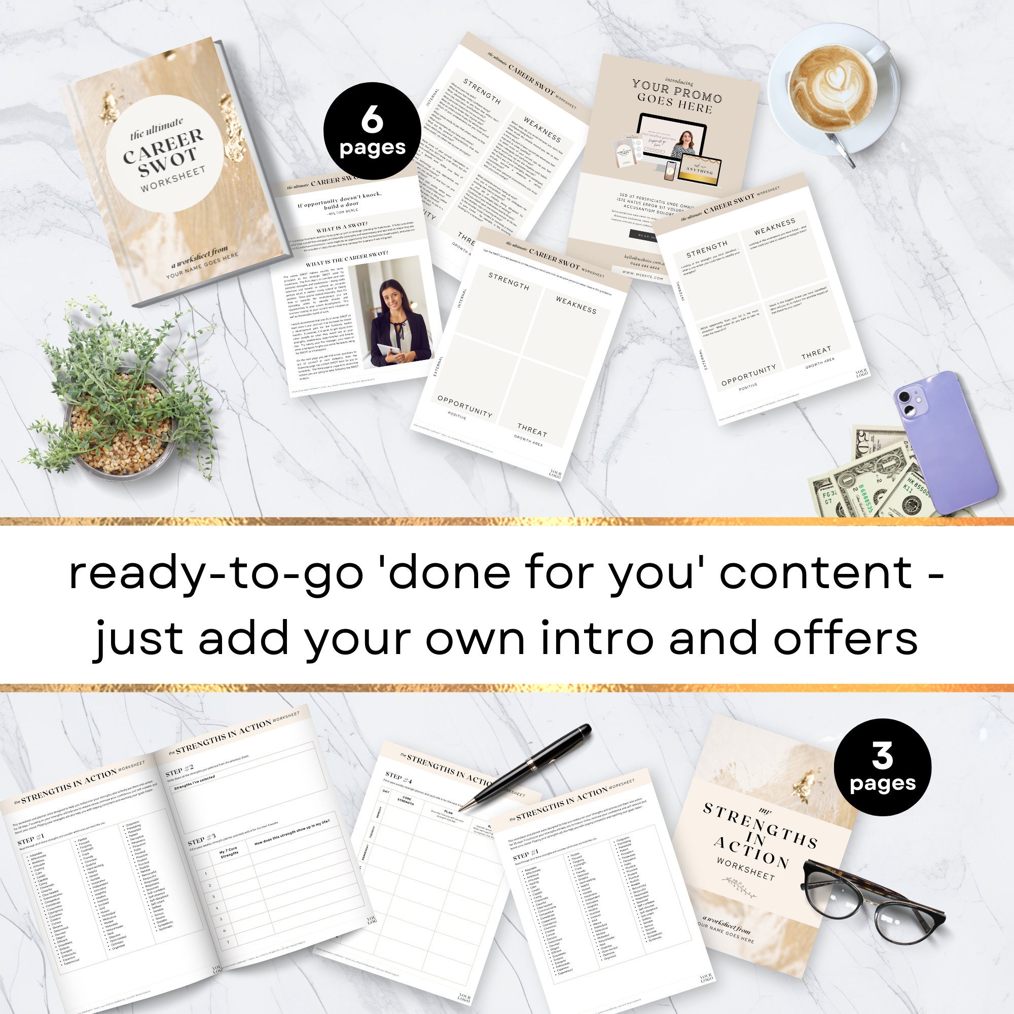 Career Coach Bundle Done for You Freebie Lead Magnet - Etsy