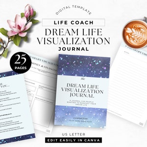 Dream Life Journal Done for You Freebie Lead Magnet Playbook ebook Canva Template DIGITAL Download US Letter & A4 | DFY