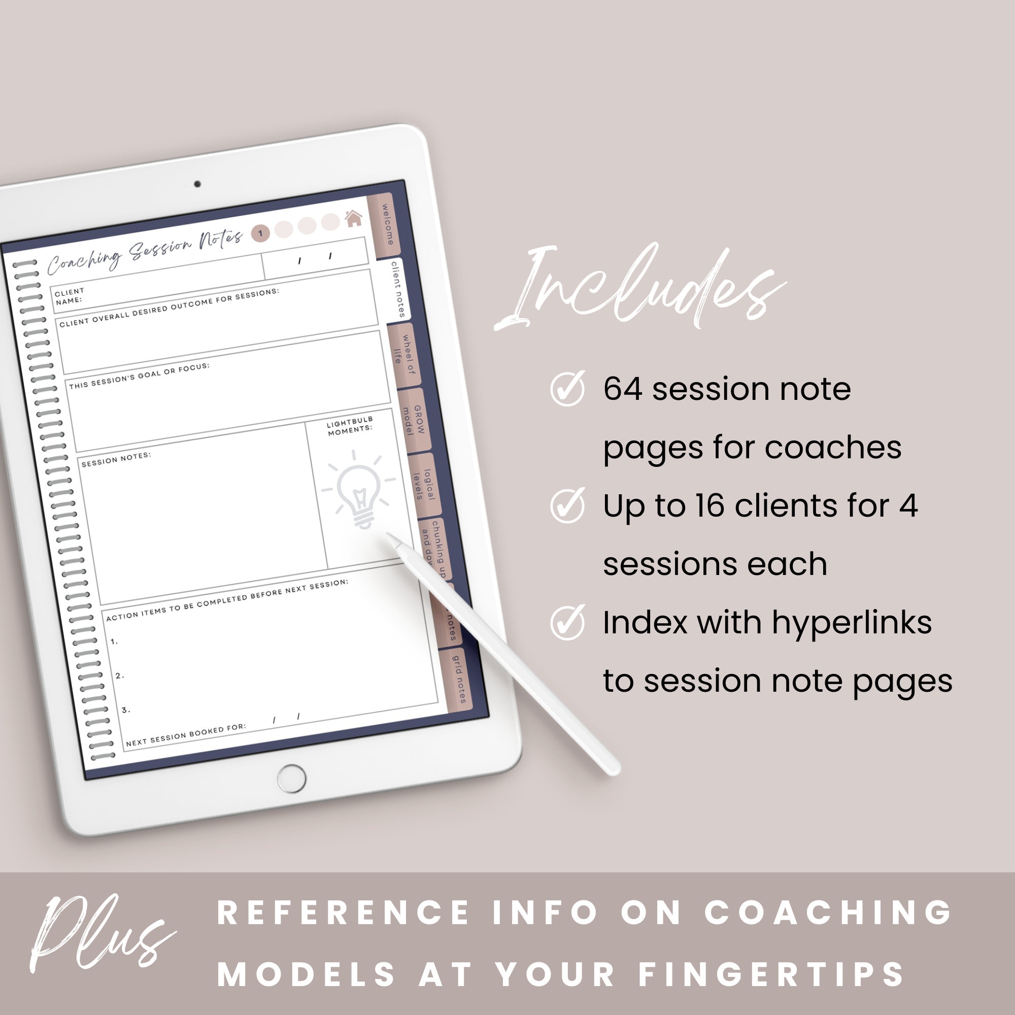 Digital Session Notes for Coaches, Use on Your Tablet or iPad With ...