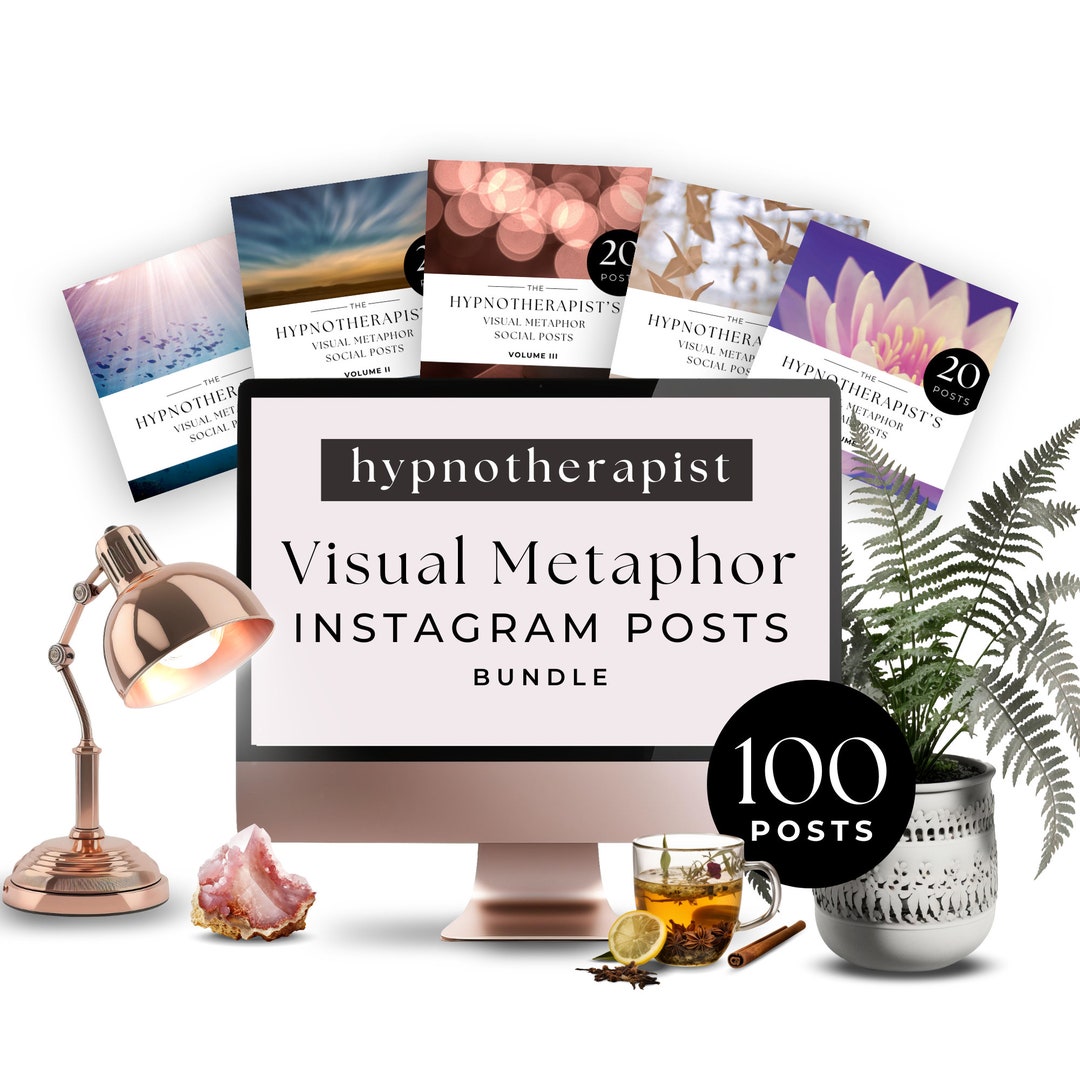 Insta Posts Bundle for Hypnotherapists Visual Metaphor Inspirational ...
