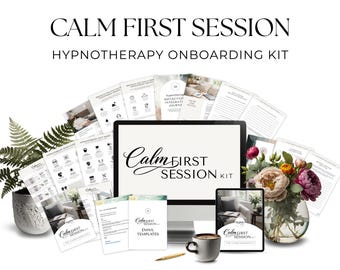 Hypnotherapy Client Onboarding Kit Canva Template Hypnotherapy Welcome Packet Client Intake Preparation Templates