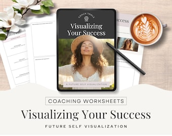 Visualize Your Success Worksheet Mindset development Life Coach Resources Coaching Tools Digital Download Canva Template Editable Printable