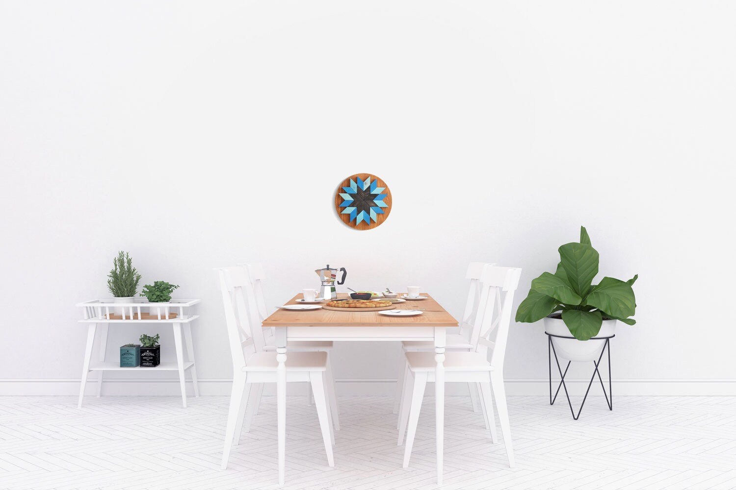 Kitchen Decor Small Wall Decor Geometric Wall Art Handcrafted Wall Art ...