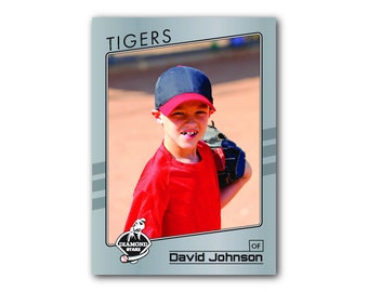 Custom Baseball Card Diamond Starz Silver