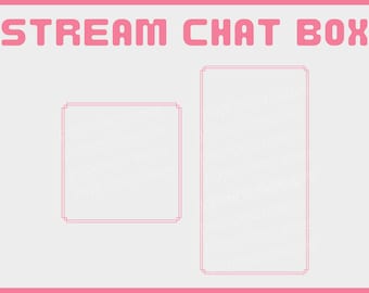 Twitch Chat Box Overlay | Pink Twitch Overlay | Chat Stream | Twitch Theme | Twitch Overlay | Chatbox Overlay | Pastel Overlay | Stream
