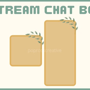 Twitch Chat Box Overlay | Boho Twitch Overlay | Chat Stream | Twitch Theme | Twitch Overlay | Chatbox Overlay | Neutral Overlay | Stream
