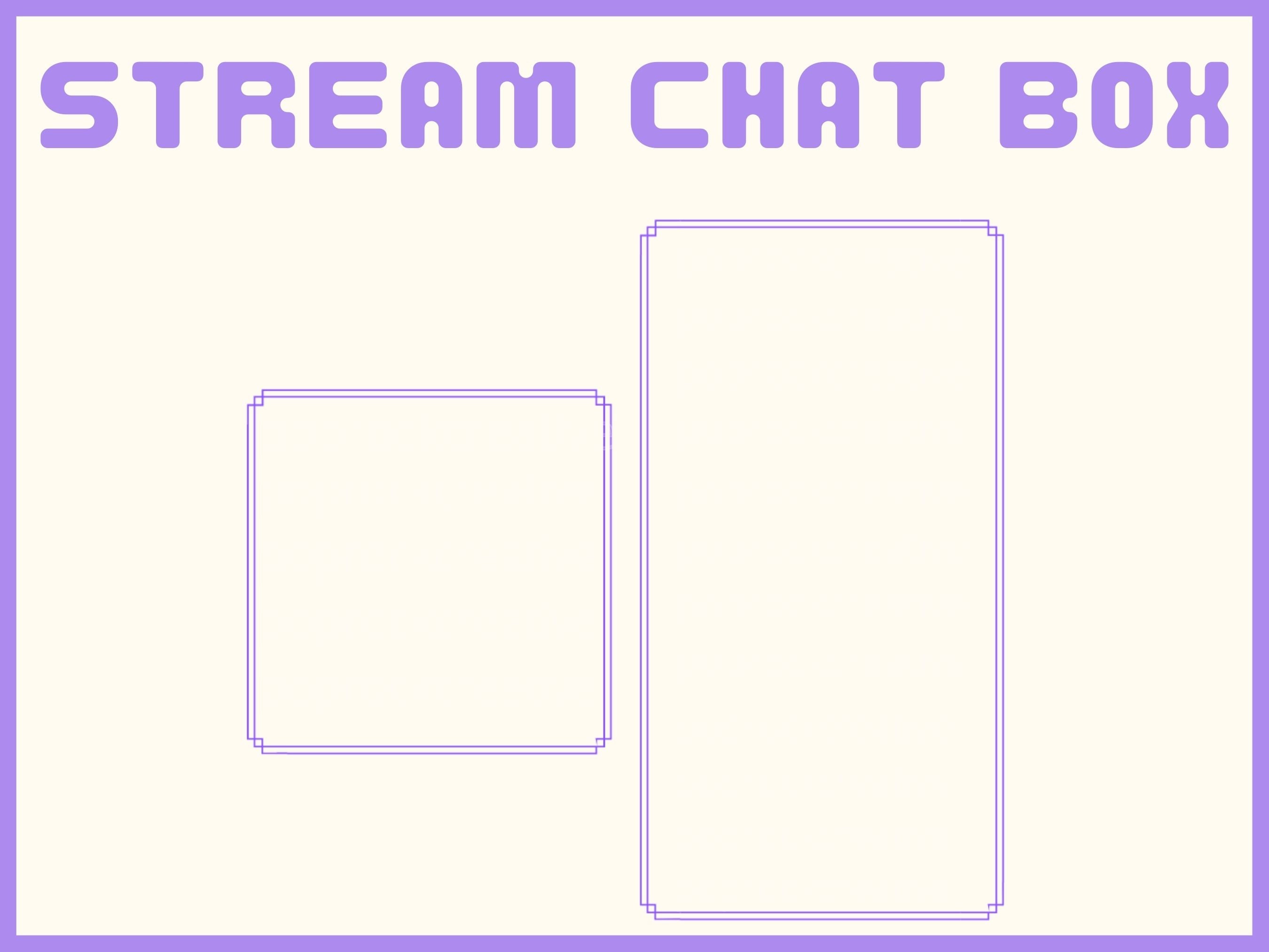 Twitch Chat Box Overlay Purple Twitch Overlay (Download Now) 