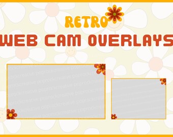 Twitch Web Cam Overlay | Retro Twitch Overlay | Web Cam | Twitch Theme | Twitch Graphics | Twitch Overlay | Retro Overlay | Orange