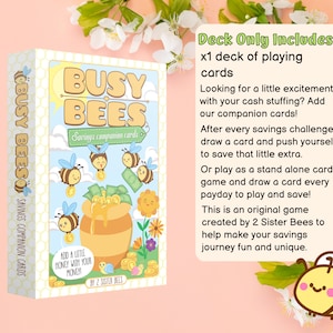 BUSY BEES Companion Cards 2 Sister Bees ORIGINAL Playing Card Savings ...