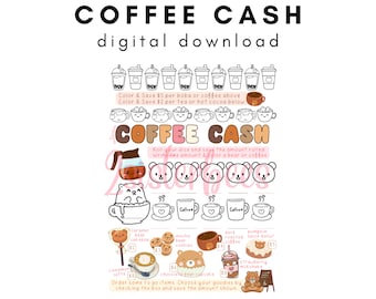 COFFEE Mocha Bear Cafe Savings Challenge Game | Kawaii Latte Tea Boba Bakery