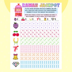 Gioco di sfida al risparmio con i dadi del casinò Kawaii Jackpot