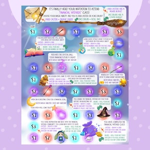 Financial Wizard Board Game | Magic Savings Challenge | Digital Download