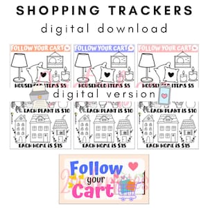 Artykuły gospodarstwa domowego, Target, TJ Maxx, Etsy, Śledź swój koszyk | Zestaw A5 A6 Dashboard Tracker | Fundusze amortyzacyjne | Natychmiastowe pobieranie cyfrowe
