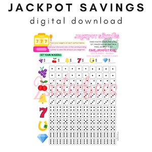 Casino JACKPOT Roll Dice Savings Challenge Game