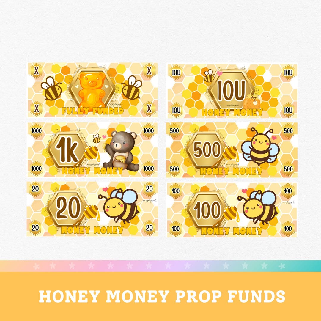 Honey Bee Prop Money：キャッシュスタッフィング印刷可能（デジタルダウンロード） - Etsy 日本