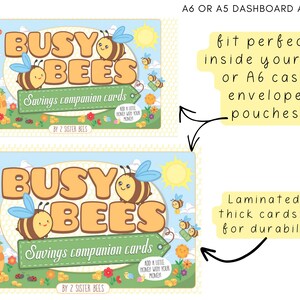 BUSY BEES Companion Cards 2 Sister Bees ORIGINAL Playing Card Savings ...