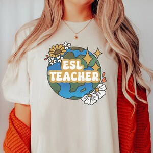 ESL Teacher Shirt, ESL Teacher TShirt, ESL Teacher Gift, English Teacher, Bilingual Teacher, Spanish Teacher, Esol Teacher, Ell Teacher