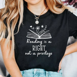 Science of Reading, Reading is a Right Not a Privilege, Reading Shirt, Literacy Justice, Literacy Coach, Reading Specialist, Reading Teacher