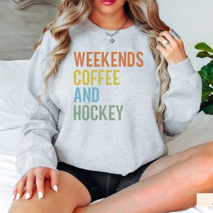 Hockey Sweatshirt, Hockey Shirt, Hockey Mom Sweatshirt, Hockey Gift, Hockey Girlfriend, Hockey Goalie, Hockey Coach Gift, Gameday Sweatshirt