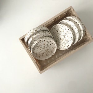 Set of 2 coasters, tray set, in the same color, jewelry bowl