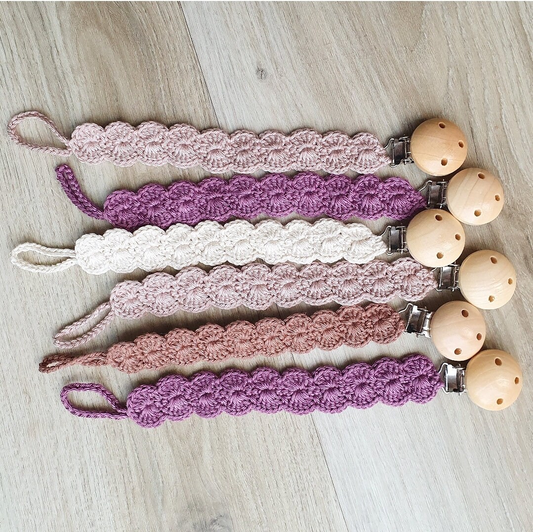 Chupetes a crochet Etsy Espana