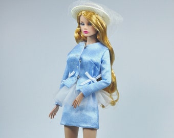 Fashion Royalty Princess Dress/Clothes/Gown+Hat For 11.5in.Doll S544