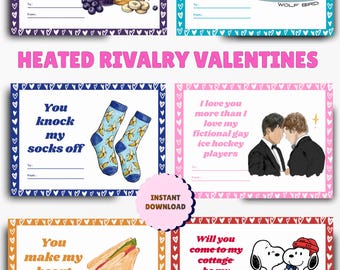 Valentinstag Karten Erhitzte Rivalität Hockey Romanze | Shane & Ilya, Scott Kip