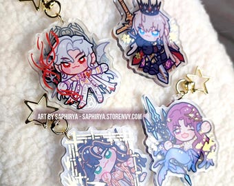Love and Deepspace 3rd Myth Keychain Rafayel Xavier Sylus Zayne