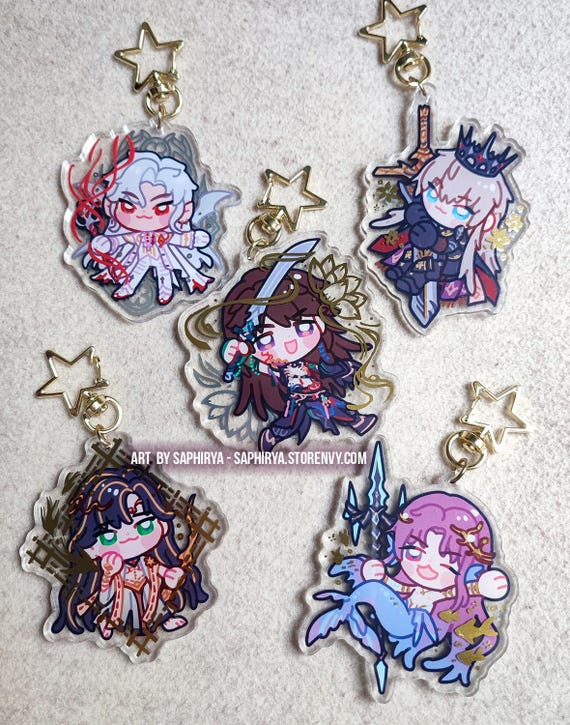 Love and Deepspace 3rd Myth Keychain Rafayel Xavier Sylus Zayne