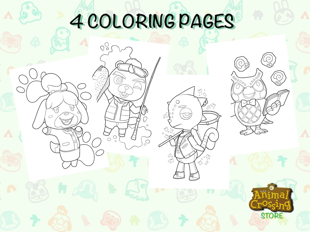 Animal Crossing New Horizons Coloring - Il 1080xN.3770234063 1dwq 