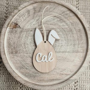 Easter basket tag, personalized Easter tag, Easter name tag