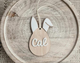 Easter basket tag, personalized Easter tag, Easter name tag
